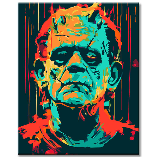 Painting by Numbers Abstract Frankenstein