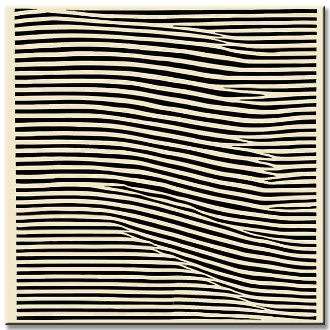Painting by Numbers Modern Art Wavy Lines