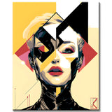 Painting by Numbers Modern Art Woman Shapes