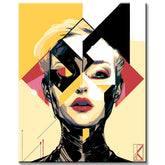 Painting by Numbers Modern Art Woman Shapes
