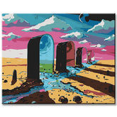 Painting by numbers Between Nowhere