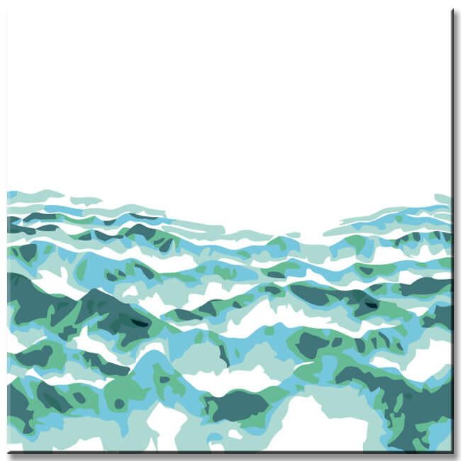 Painting by Numbers Abstract Wide Mountain Landscape