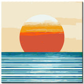 Painting by Numbers Minimalism Sunset I