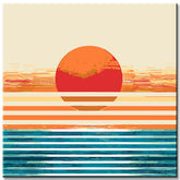 Painting by Numbers Minimalism Sunset II