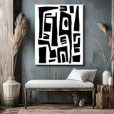 Painting by Numbers Elongated modern and abstract shapes