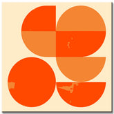 Paint by Numbers Geometric Shapes Orange