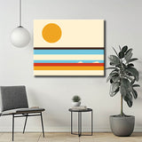 Painting by Numbers Abstract Landscape Sun Sea Beach