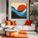 Painting by Numbers Art Horizon Orange Sun