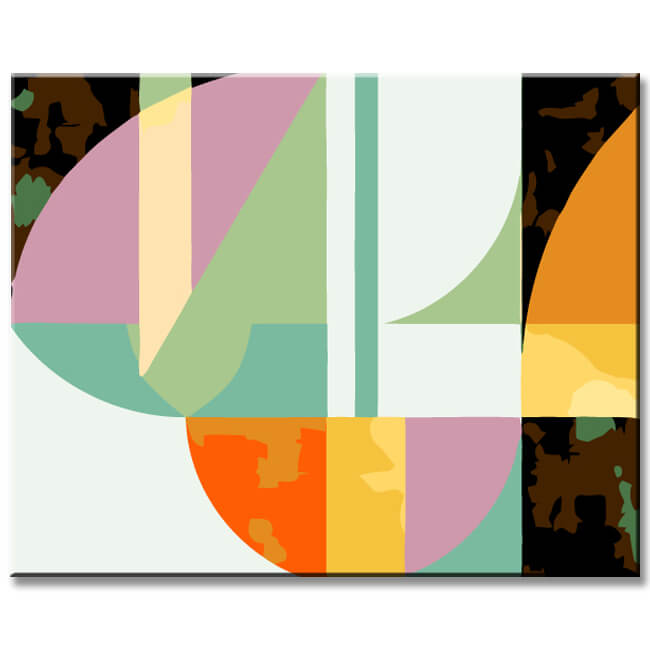 Paint by Numbers Art Geometric Concepts I
