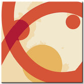 Painting by Numbers Modern Art Orange Shapes I