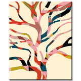 Painting by Numbers Modern Art Colored Tree