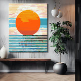 Painting by Numbers Geometric Minimalist Sunset