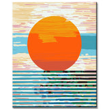 Painting by Numbers Geometric Minimalist Sunset