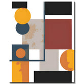 Paint by Numbers Abstract Geometry Art