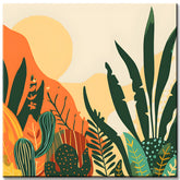 Painting by Numbers Sunset in The Desert Garden