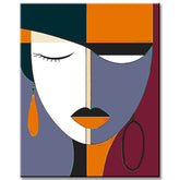 Painting by Numbers Art Minimalism Simple Shapes Eye I