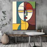 Painting by Numbers Art Minimalism Simple Shapes Face I