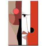 Painting by Numbers Art Minimalism Simple Shapes Face II