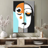 Painting by Numbers Art Minimalism Simple Shapes Face IV