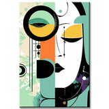 Painting by Numbers Minimalism Simple Shapes Face IV