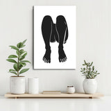Painting by Numbers Art Minimalism Black Feet