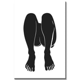 Painting by Numbers Art Minimalism Black Feet