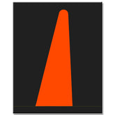 Painting by Numbers Art Minimalism Black Orange Shapes II