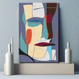 Painting by Numbers Art Geometric Abstract Faces Figure