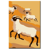 Painting by Numbers Art Sheep Abstract