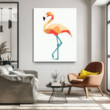 Paint by Numbers Art Polygon Style Flamingo