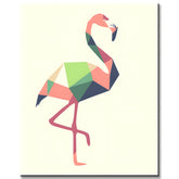Paint by Numbers Art Polygon Style Flamingo