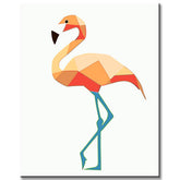 Paint by Numbers Art Polygon Style Flamingo