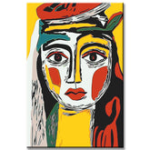 Paint by Numbers Art Two Tone Face