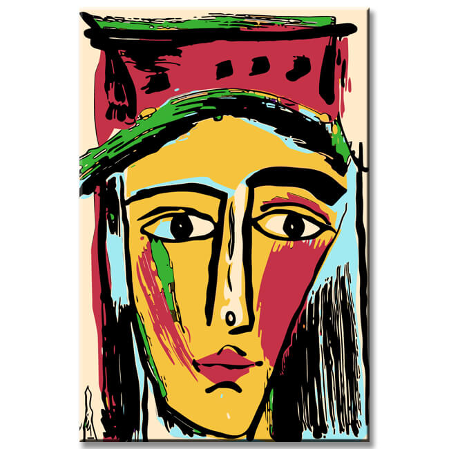 Paint by Numbers Art Two Tone Face