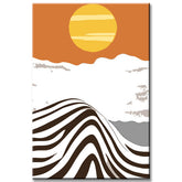 Painting by Numbers Art Abstract Painting Sunrise