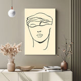 Painting by Numbers Art Abstract Painting Geometry Face I
