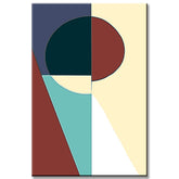 Painting by Numbers Art Abstract Painting Geometry Colored Shapes VII