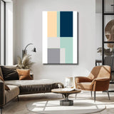 Painting by Numbers Art Abstract Painting Geometry Colored Shapes VIII