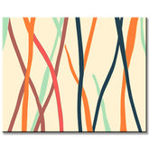 Painting by Numbers Art Abstract Painting Geometry Colored Strokes