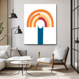 Painting by Numbers Art Abstract Painting Geometry Colored Lines