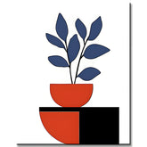 Painting by Numbers Art Abstract Painting Geometry Plant