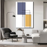 Painting by Numbers Art Abstract Painting Geometry Colored Rectangles II