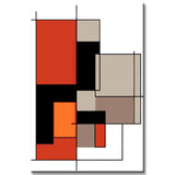 Painting by Numbers Art Abstract Painting Geometry Colored Rectangles III