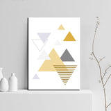Painting by Numbers Art Colored Triangles I