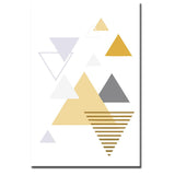 Painting by Numbers Art Colored Triangles I