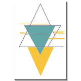 Painting by Numbers Art Colored Triangles II