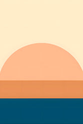 Painting by Numbers Art Minimalism Sunset Sea