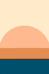 Painting by Numbers Art Minimalism Sunset Sea