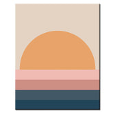 Painting by Numbers Art Minimalism Sunset Sea