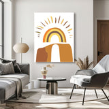 Painting by Numbers Art Minimalism Sunshine with Rainbows